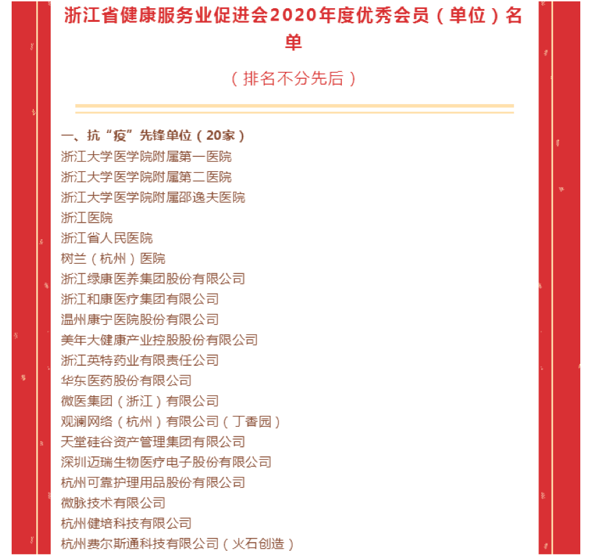 【動態(tài)新聞】天堂硅谷榮膺浙江省健促會“抗疫先鋒單位”稱號