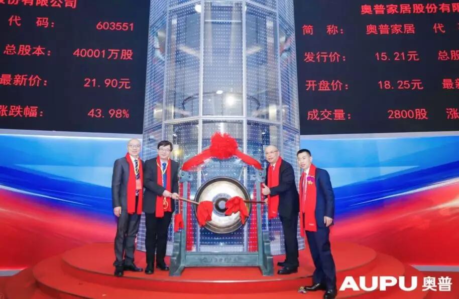動態(tài)新聞】天堂硅谷投資的奧普家居今日成功登陸上交所
